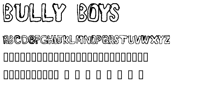 BULLY BOYS font